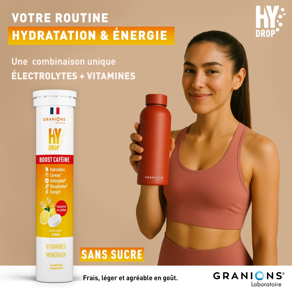 HYDROP - BOOST CAFEINE routine hydratation et énergie