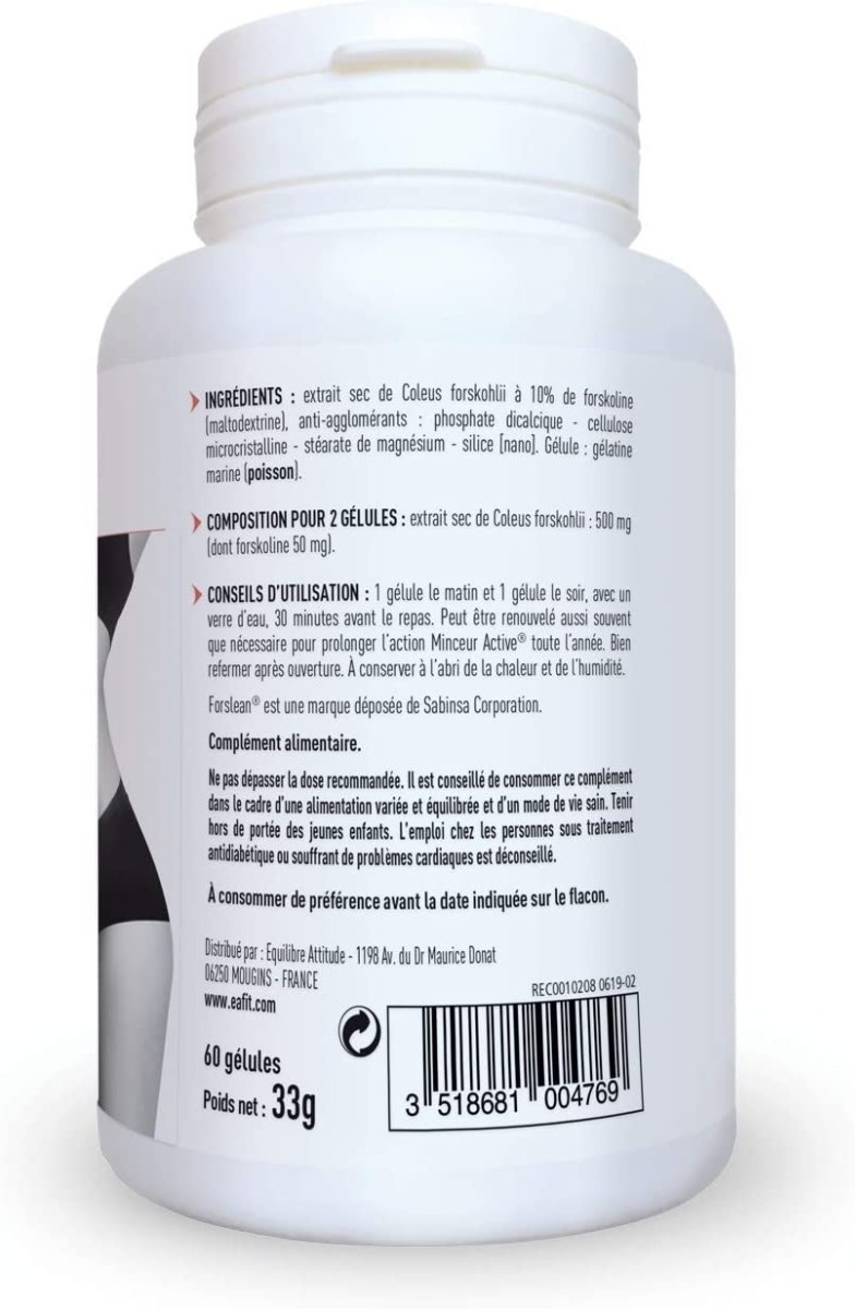 EAFIT Pure Forskoline  - dos