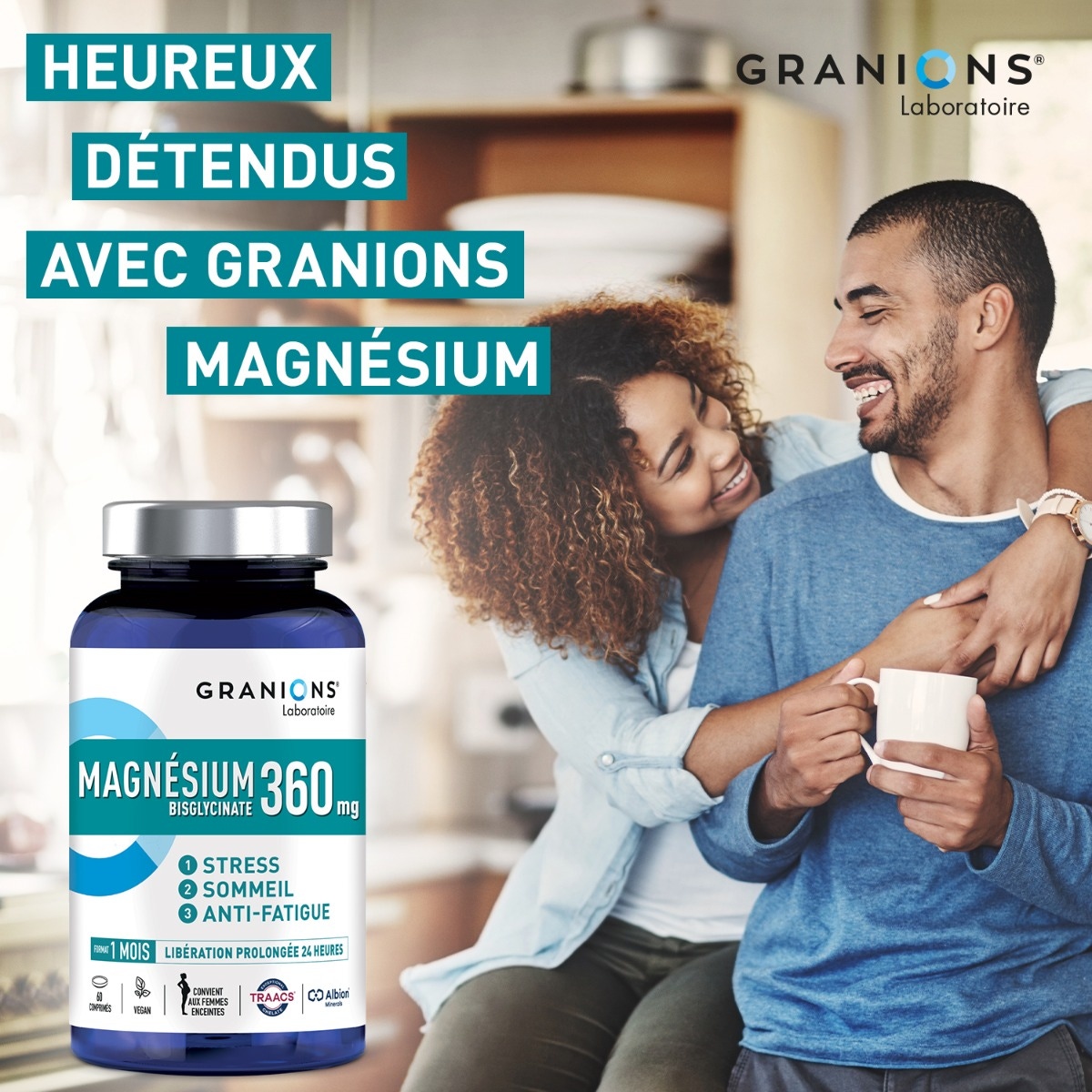 GRANIONS - Magnésium Bisglycinate 360mg