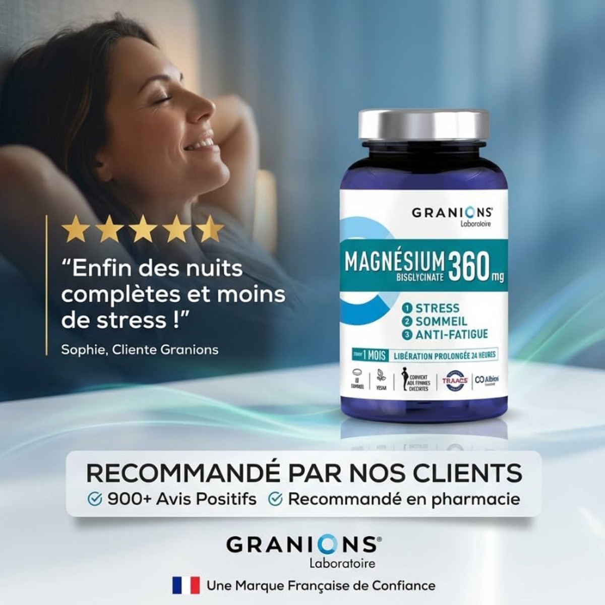 GRANIONS - Magnésium Bisglycinate 360mg