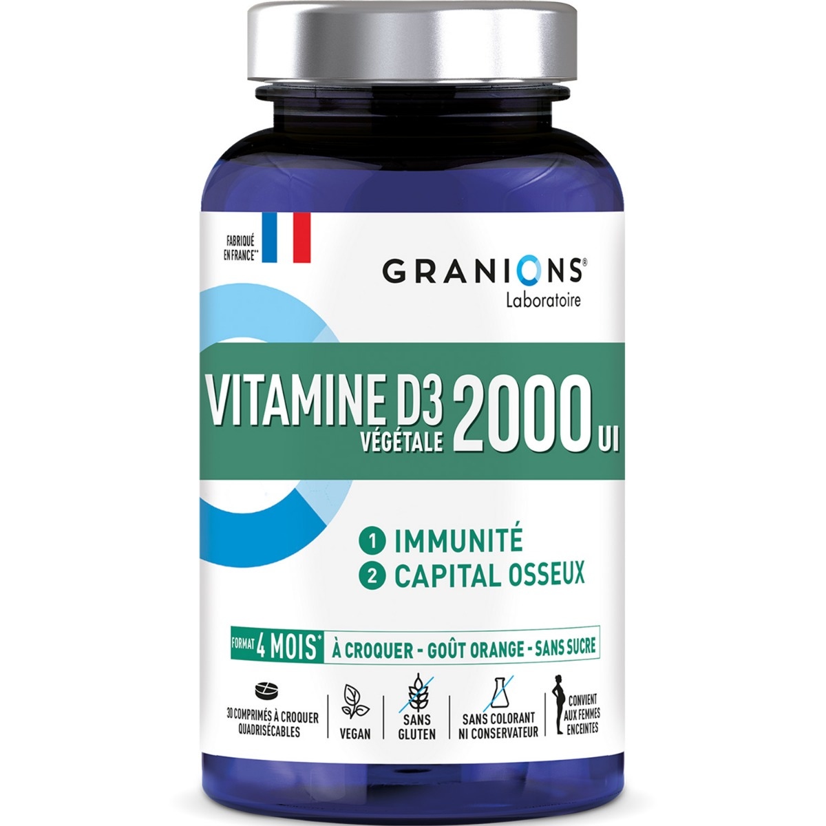 Vitamines D3 Végétale 2000ui