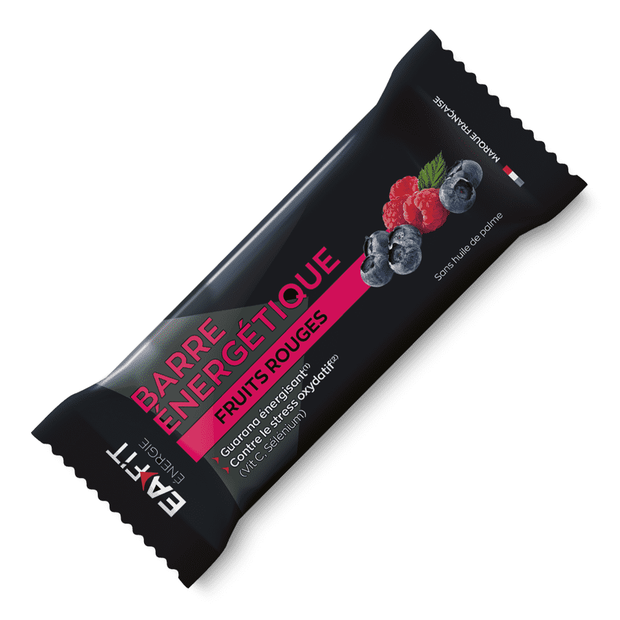 EAFIT La Barre Energétique - Guarana - Anti Oxydant - Sans huile de palme - Saveur Fruits Rouges - Face 2