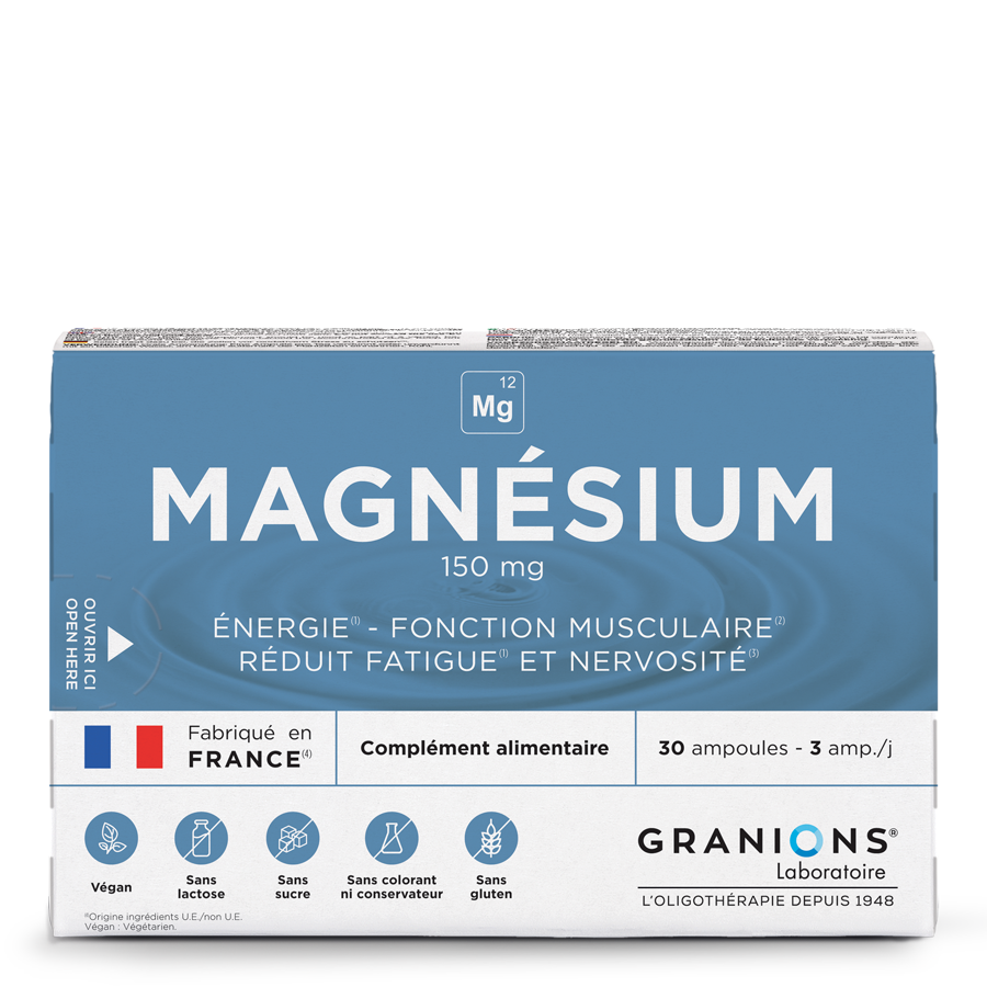 Magnésium 150 mg face