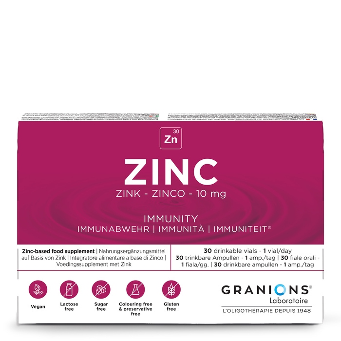 Zinc 10 mg - 30 ampoules