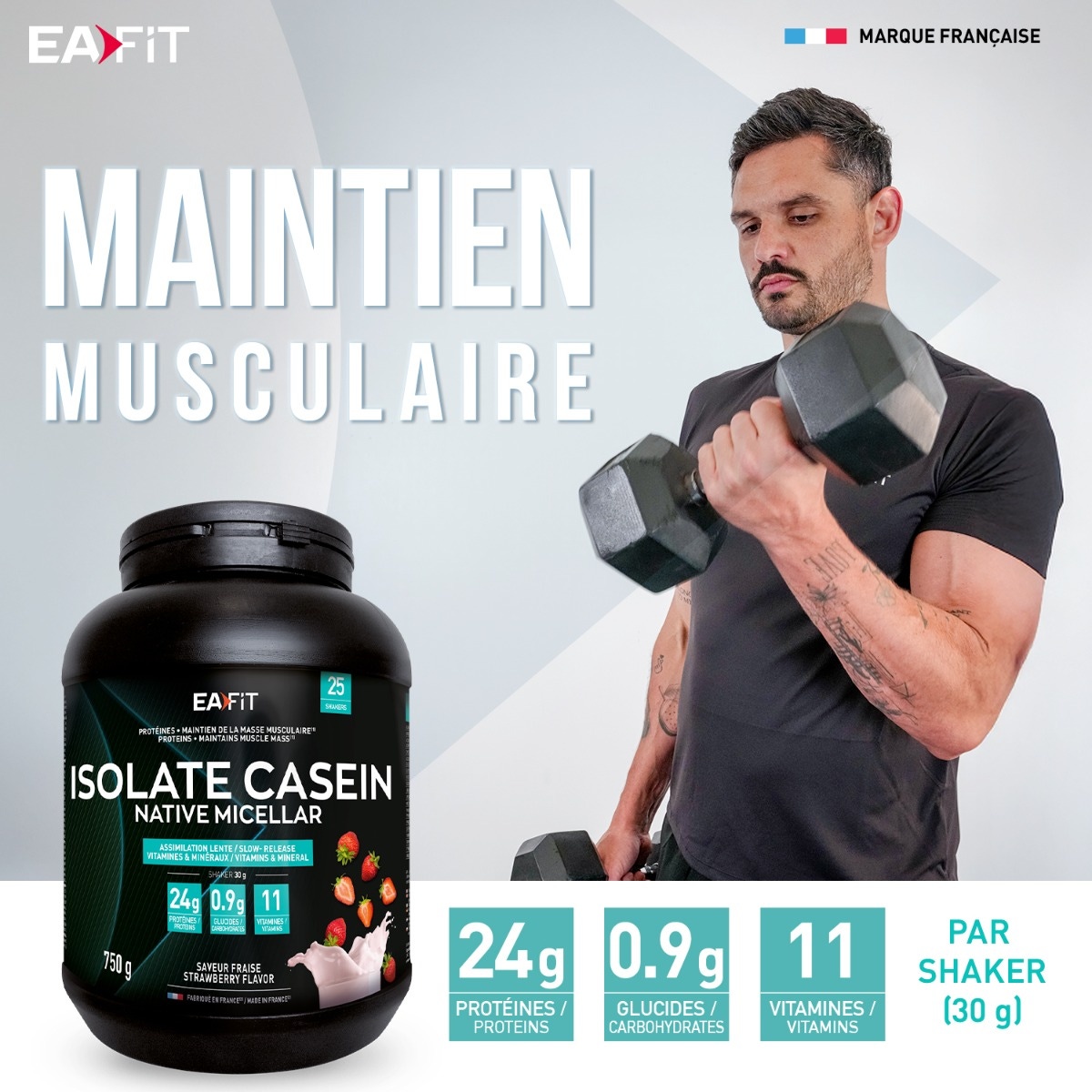 EA FIT - Isolate Casein Maintien musculaire 
