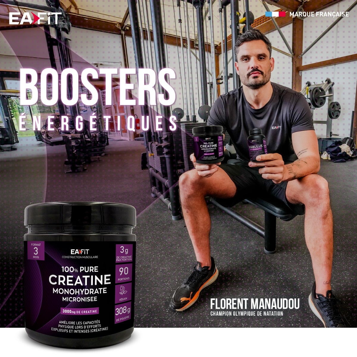 EAFIT Pure Créatine 308 g poudre - 3 mois