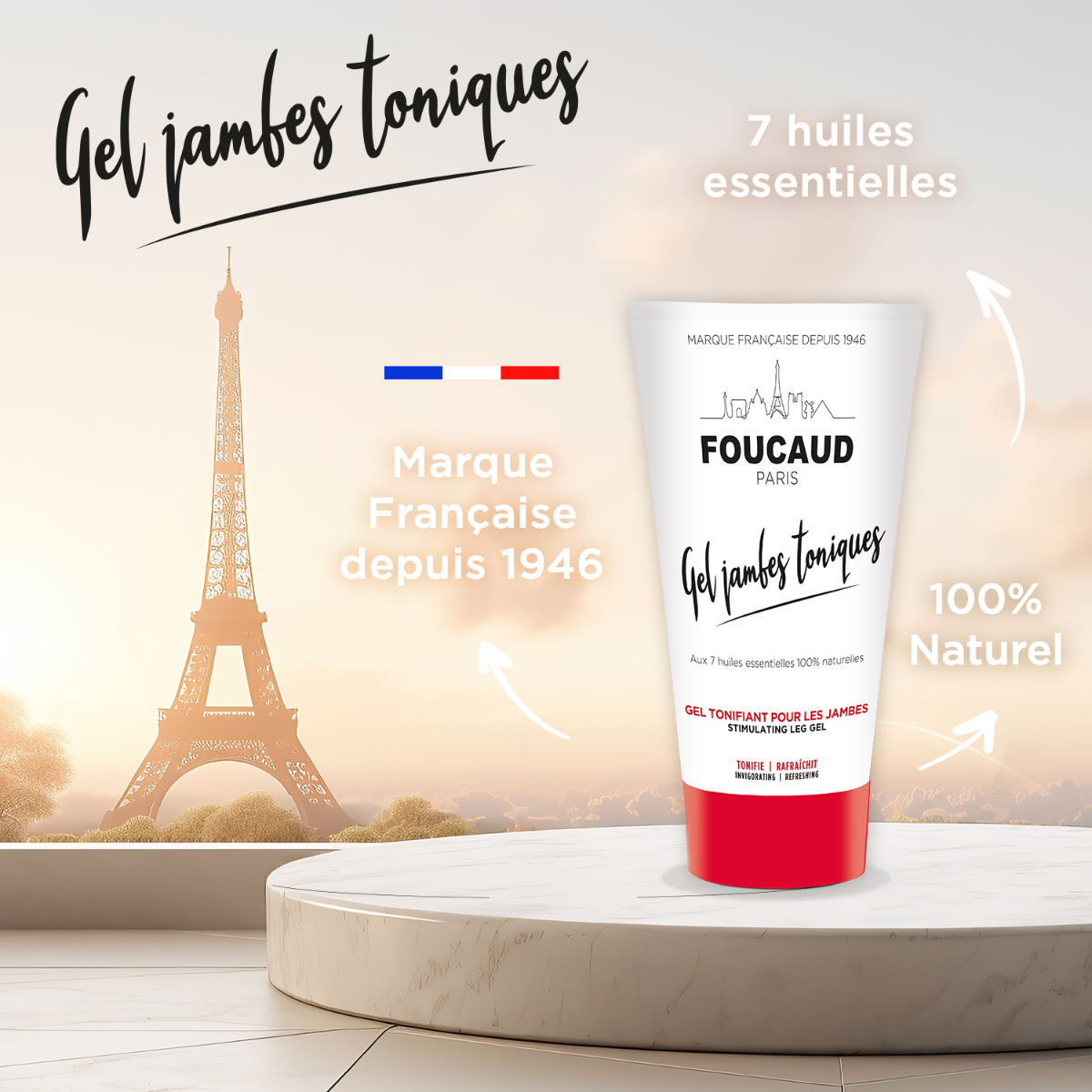 Gel jambes toniques foucaud naturel