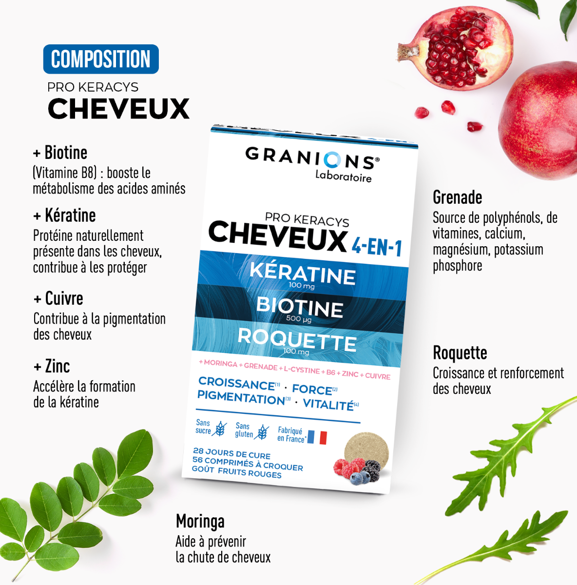 Composition Pro Keracys Cheveux - Beauté - 28 jours 