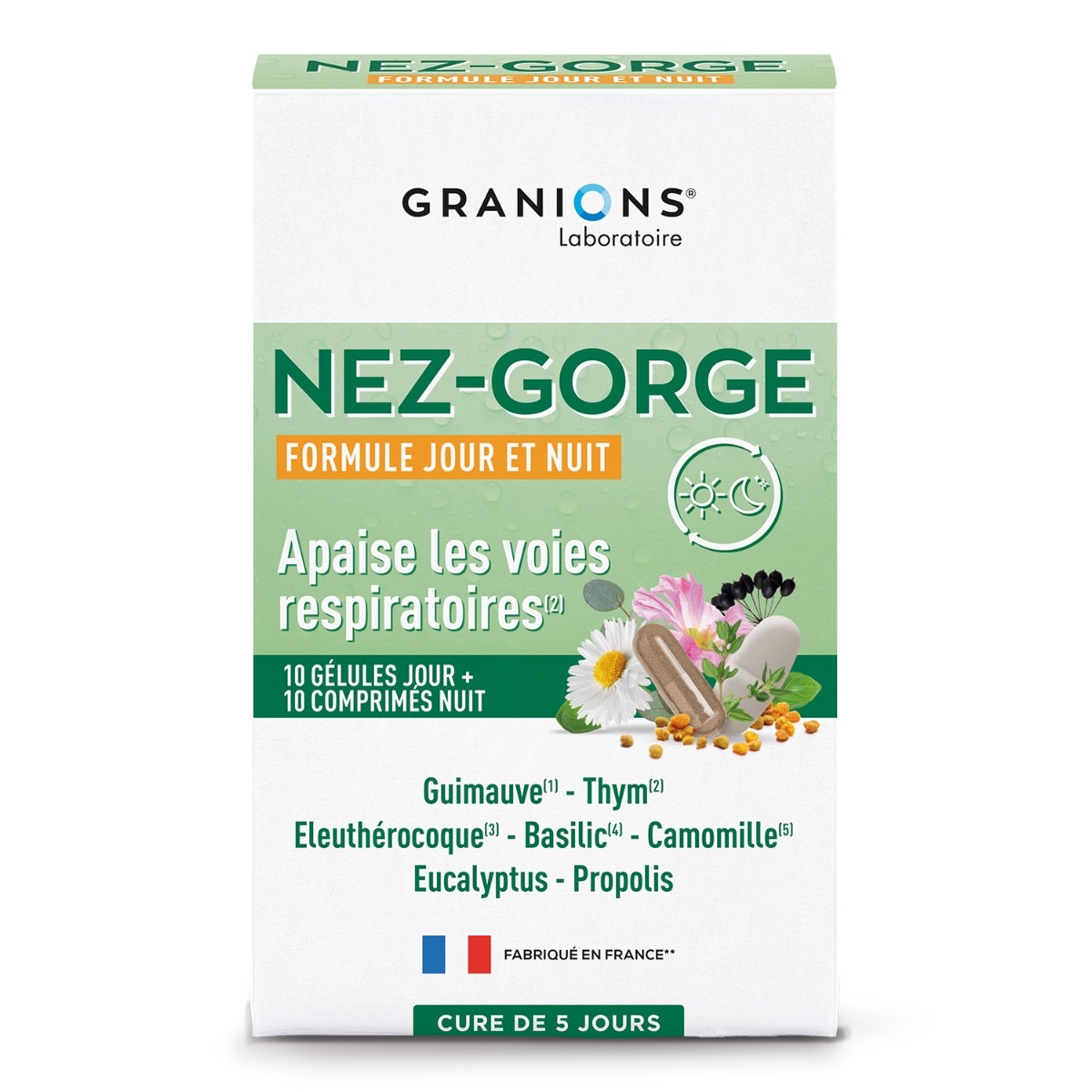 Granions nez-gorge formule jour et nuit - Face