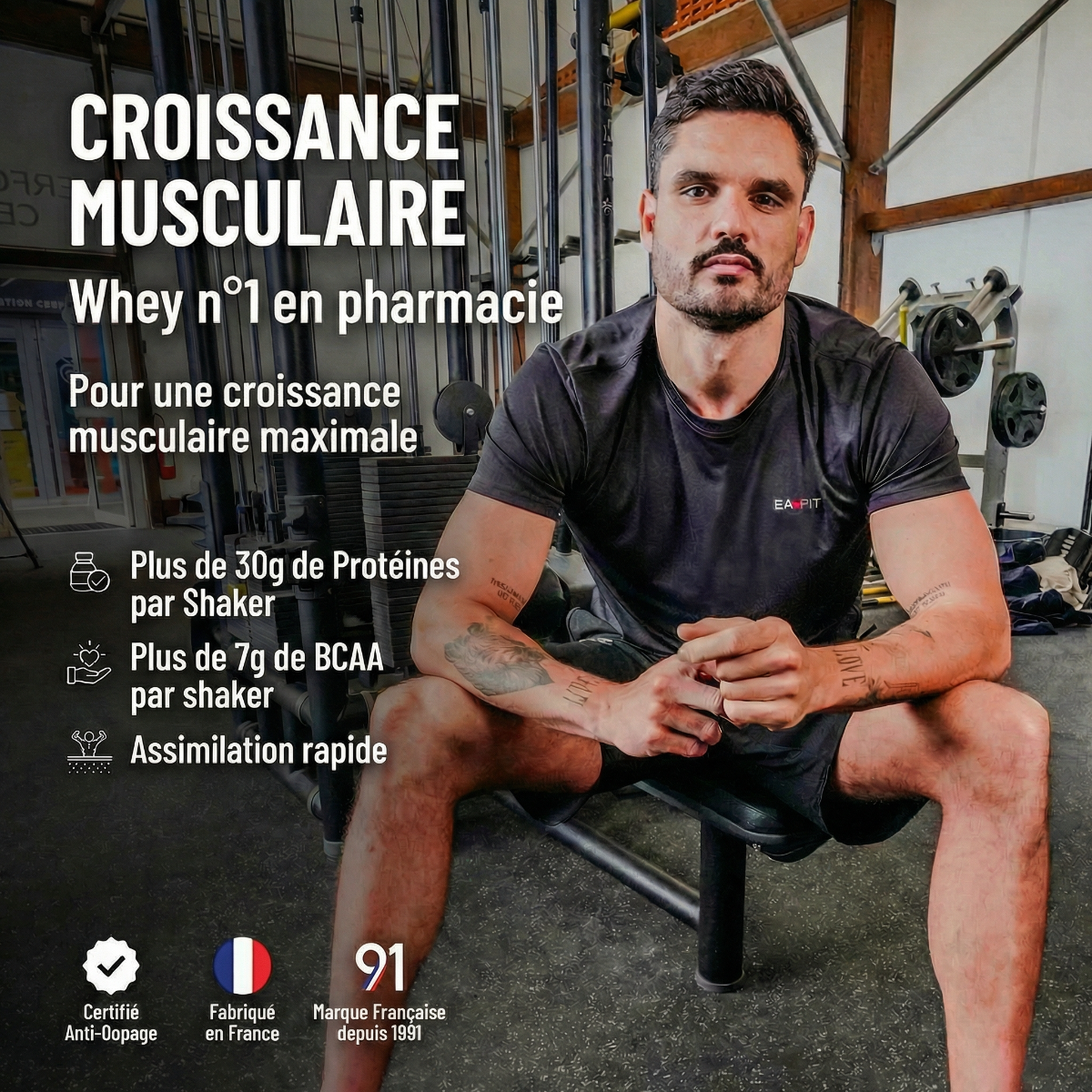 EAFIT - Croissance Musculaire - Whey N°1 en pharmacie