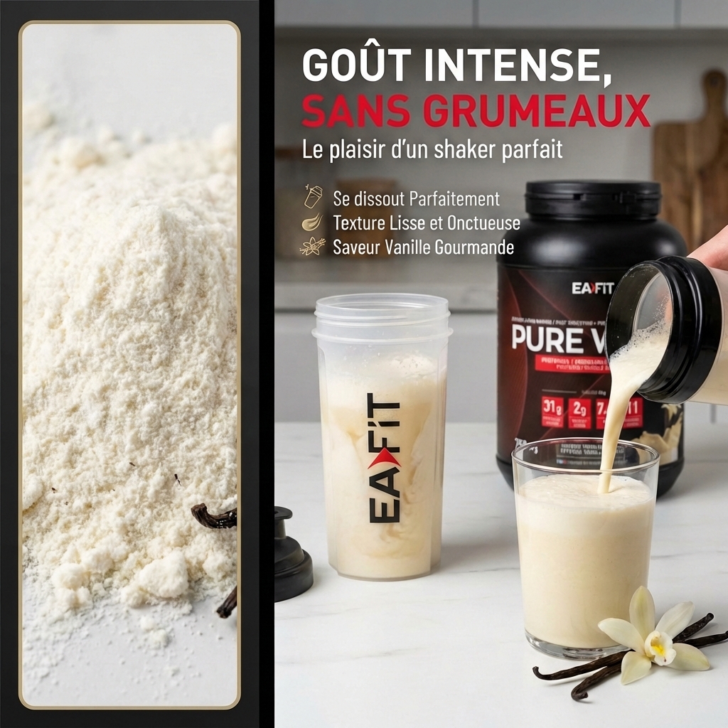 EAFIT - Pure Whey - Goût intense - Sans Grumeaux